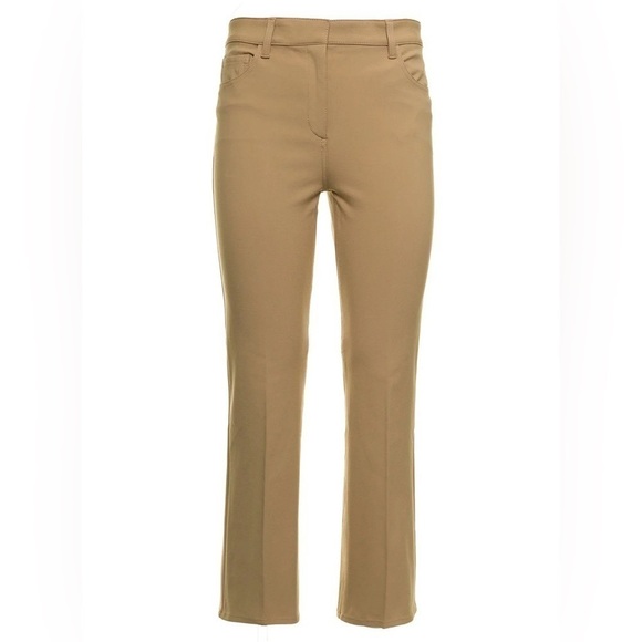 🔥VTG Theory, Soft Suede-Feel Boot Cut Trousers in Camel, EUC,Size 8 - Picture 1 of 15